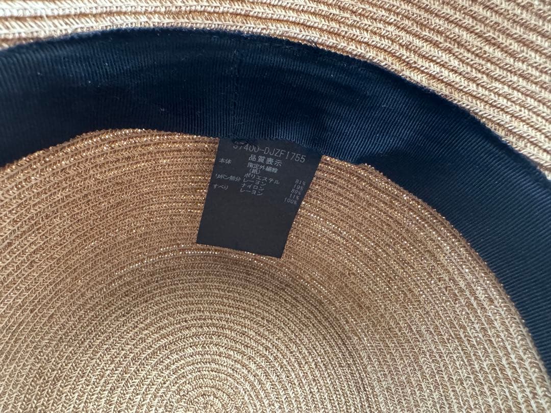 デイジーリン Hat Audrey 麦わら帽子 ベロアリボン