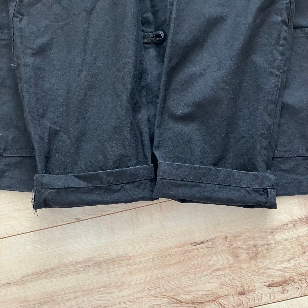 【希少 セットアップ】黒 フレンチチャイナ　チャイナシャツ