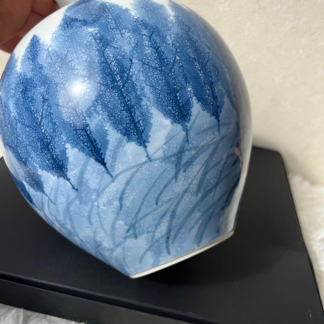 日展作家　伝統工芸作家　藤井朱明作　花瓶　花入　壺