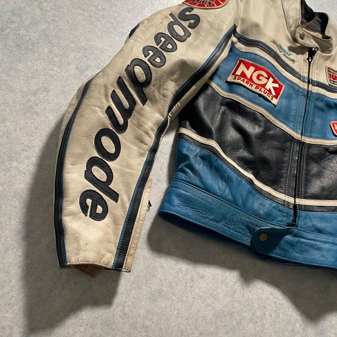 SPEED MODE ヴィンテージ レーシングジャケット オールレザー イタリア
