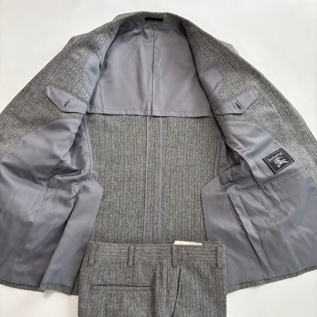 美品 バーバリー スーツ スリーピース セットアップ Sサイズ ストライプ