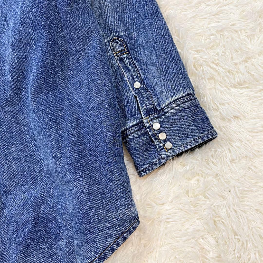 Spick and Span 5 1/2 中綿入りデニムコート ウエスタン F