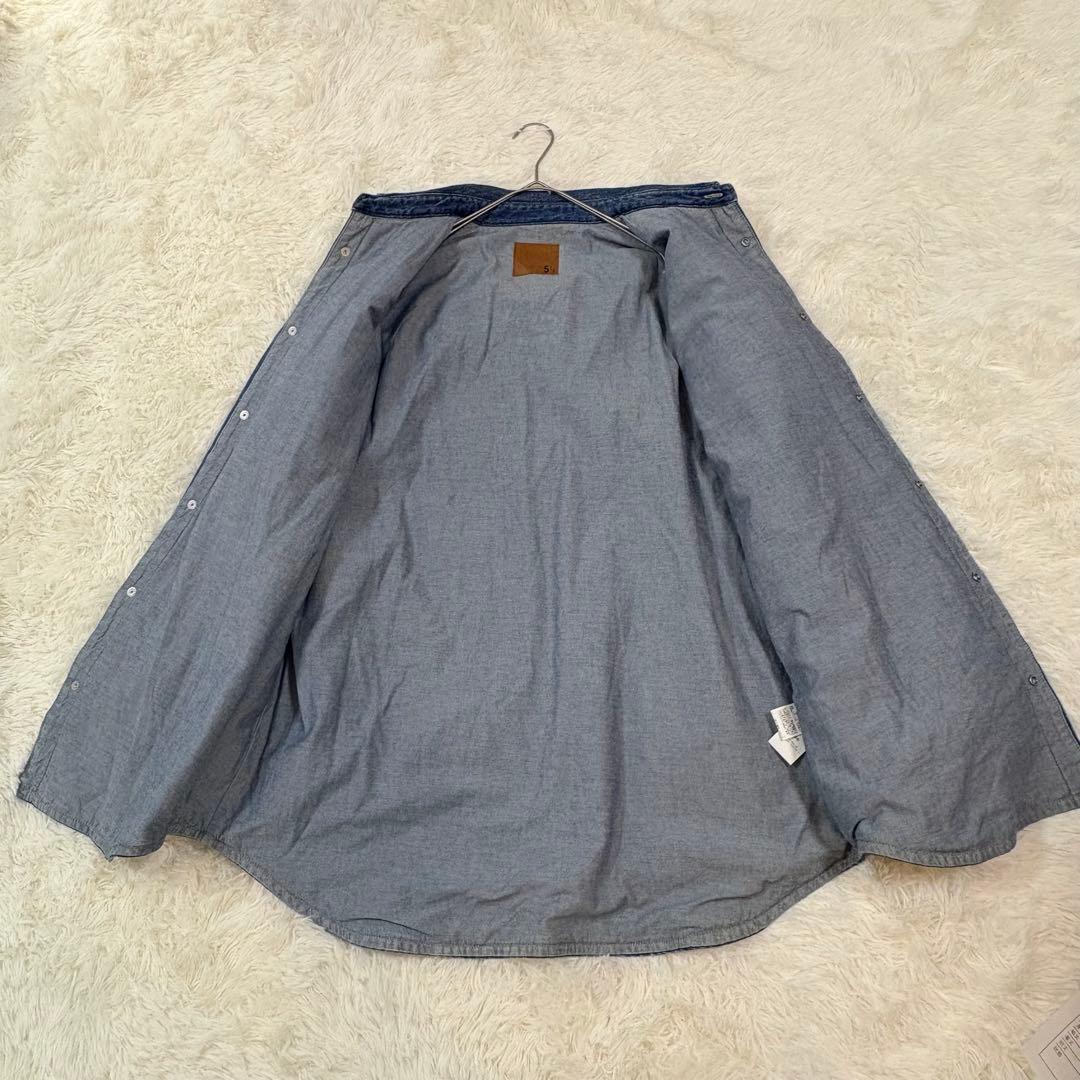 Spick and Span 5 1/2 中綿入りデニムコート ウエスタン F