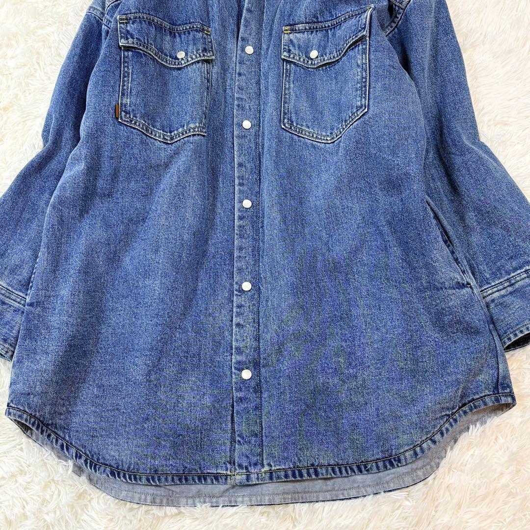 Spick and Span 5 1/2 中綿入りデニムコート ウエスタン F