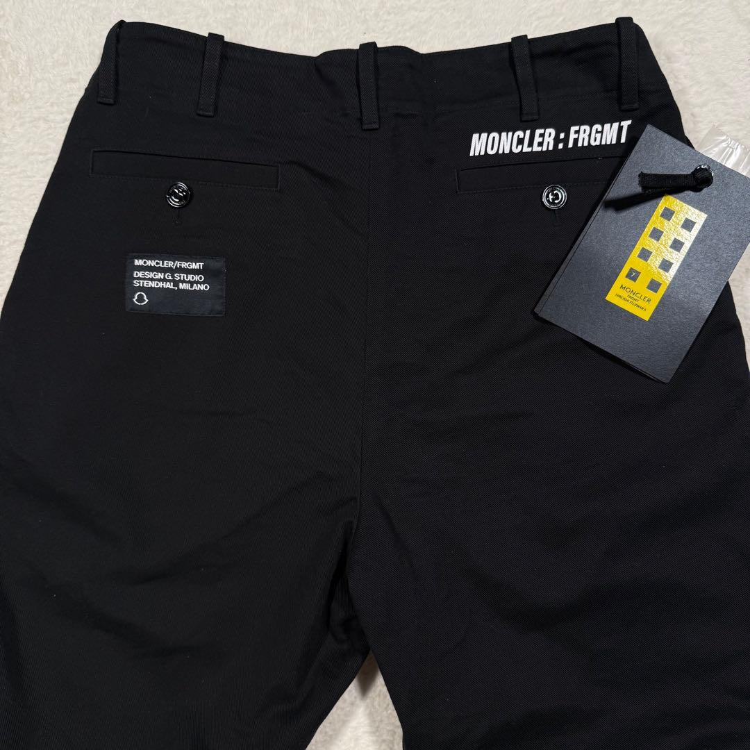 美品 タグ付 モンクレール×フラグメント 高年式 メンズ チノパン 踝丈 L 黒