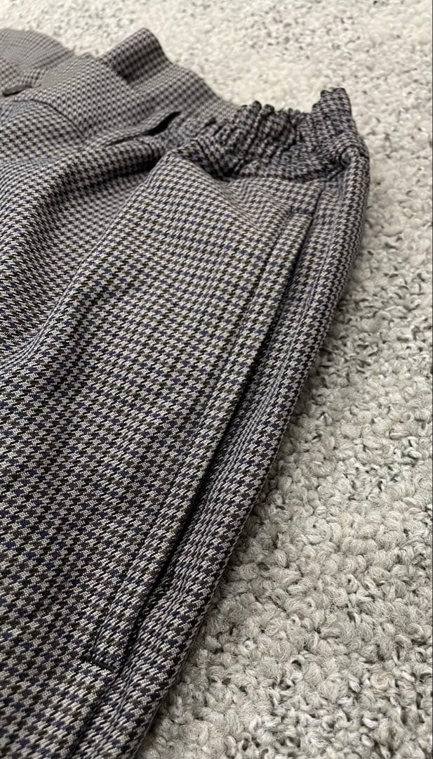 AD2020 CDG DEUX エステルチェックパンツ