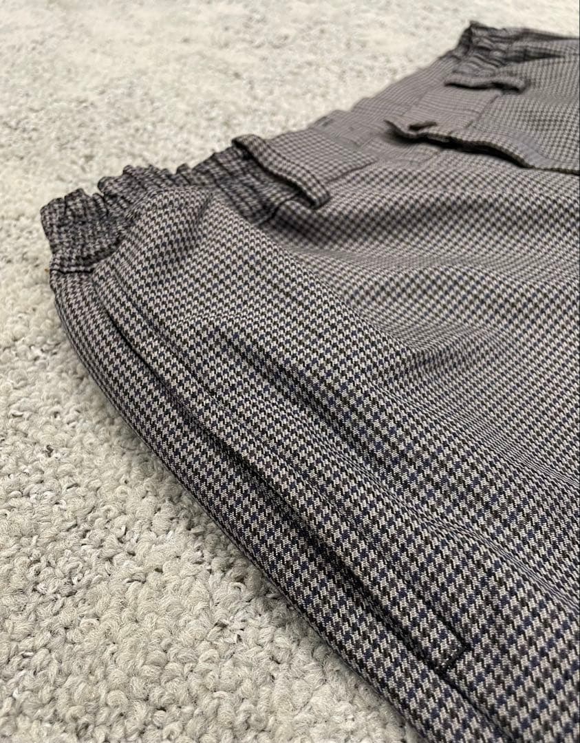 AD2020 CDG DEUX エステルチェックパンツ