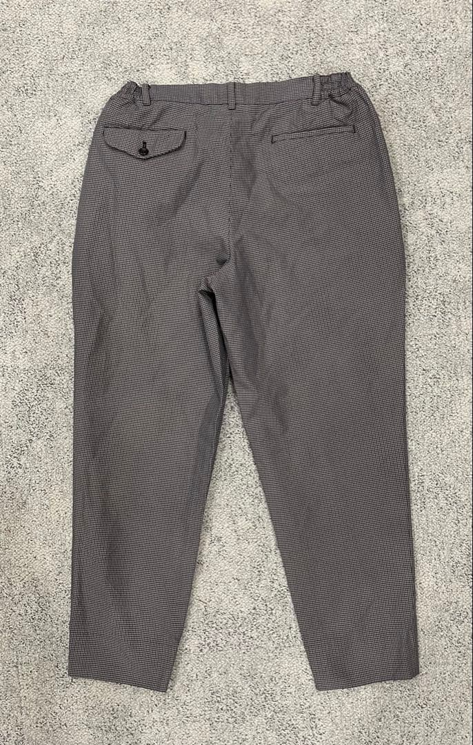 AD2020 CDG DEUX エステルチェックパンツ