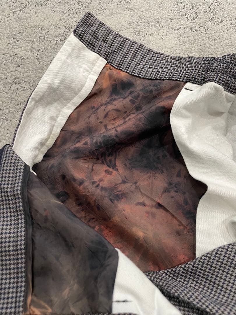 AD2020 CDG DEUX エステルチェックパンツ