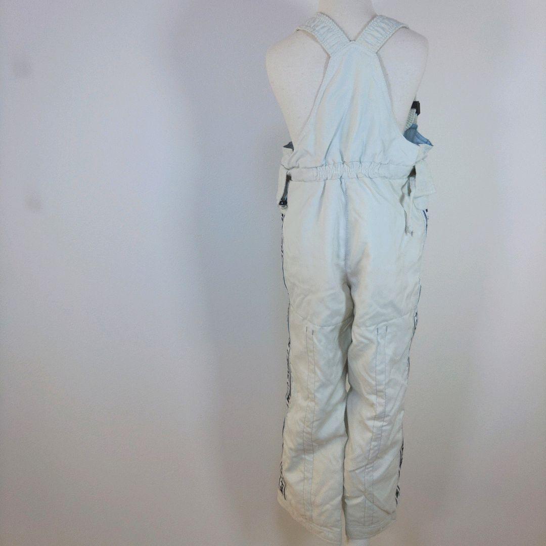 スキーウェア　キッズ　子供　130cm　男の子　白　黒　ゴーグル　グローブ