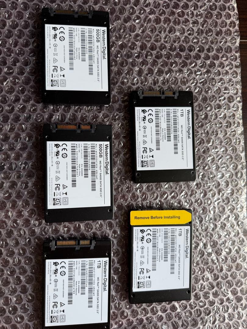 WD RED SA500 1TB/500GB SATA SSD 2.5インチ