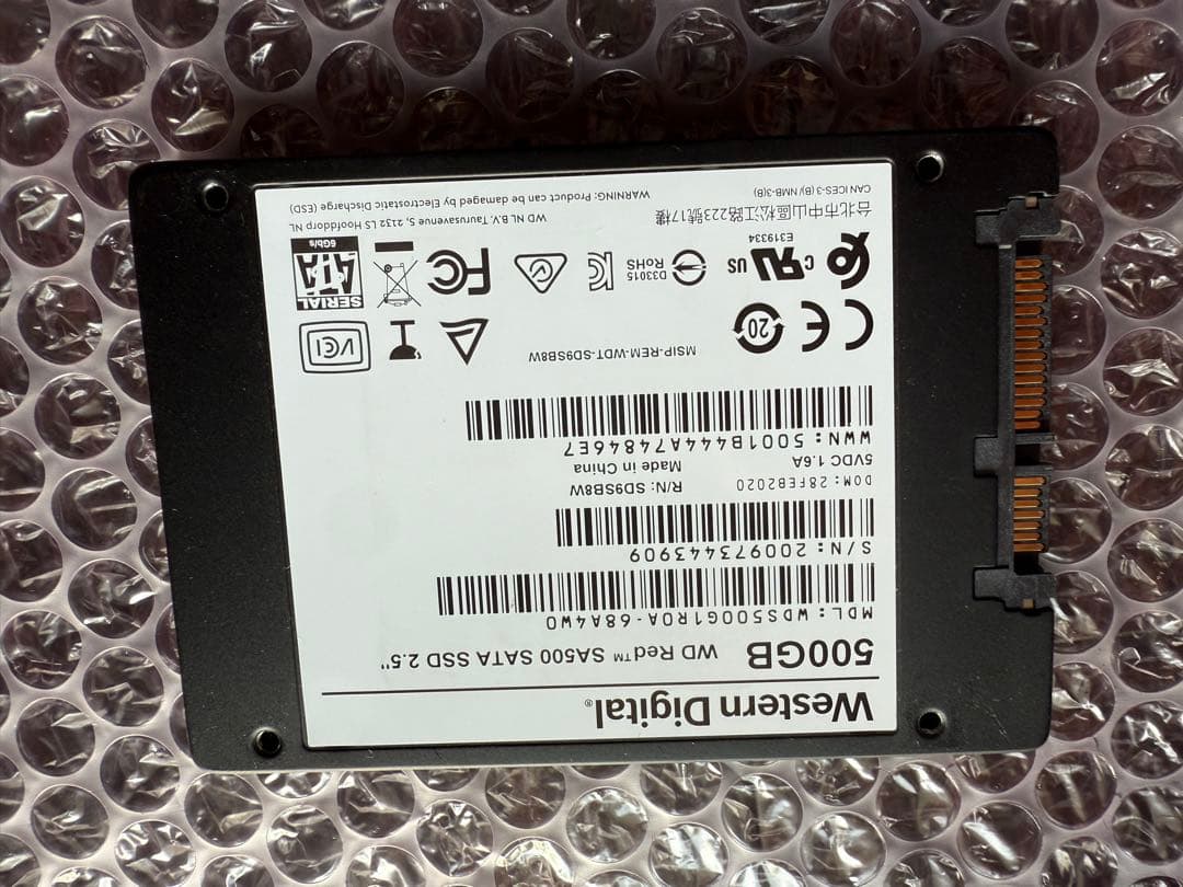 WD RED SA500 1TB/500GB SATA SSD 2.5インチ