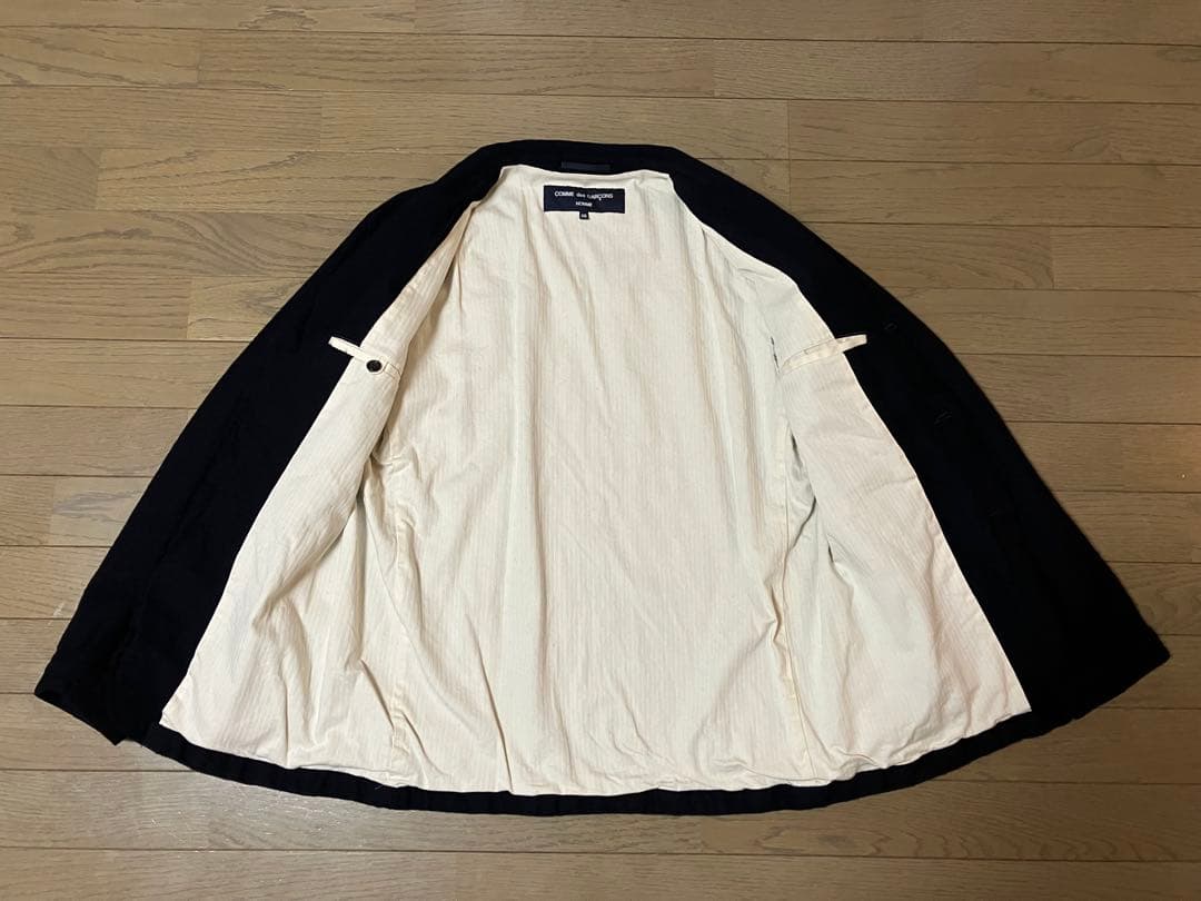 【美品 XSサイズ】20AW コムデギャルソン オム ウールサージ縮絨ジャケット