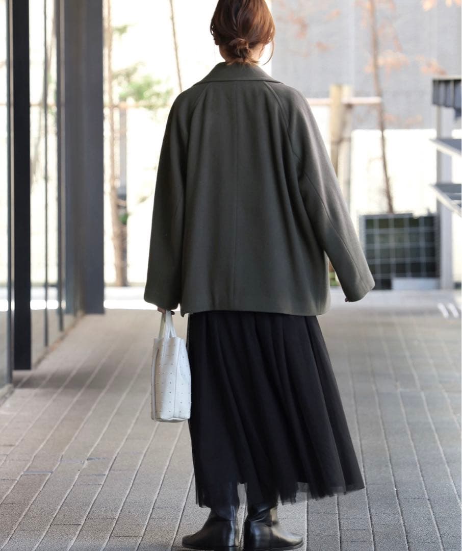 jsレリューム 尾州ウールショートpコート