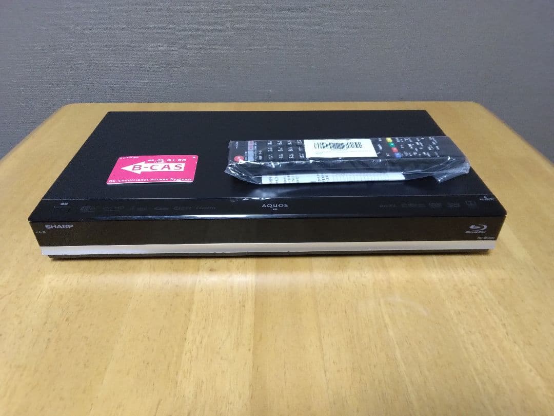 SHARP AQUOSブルーレイレコーダー　W1800 保証付き2番組同時録画