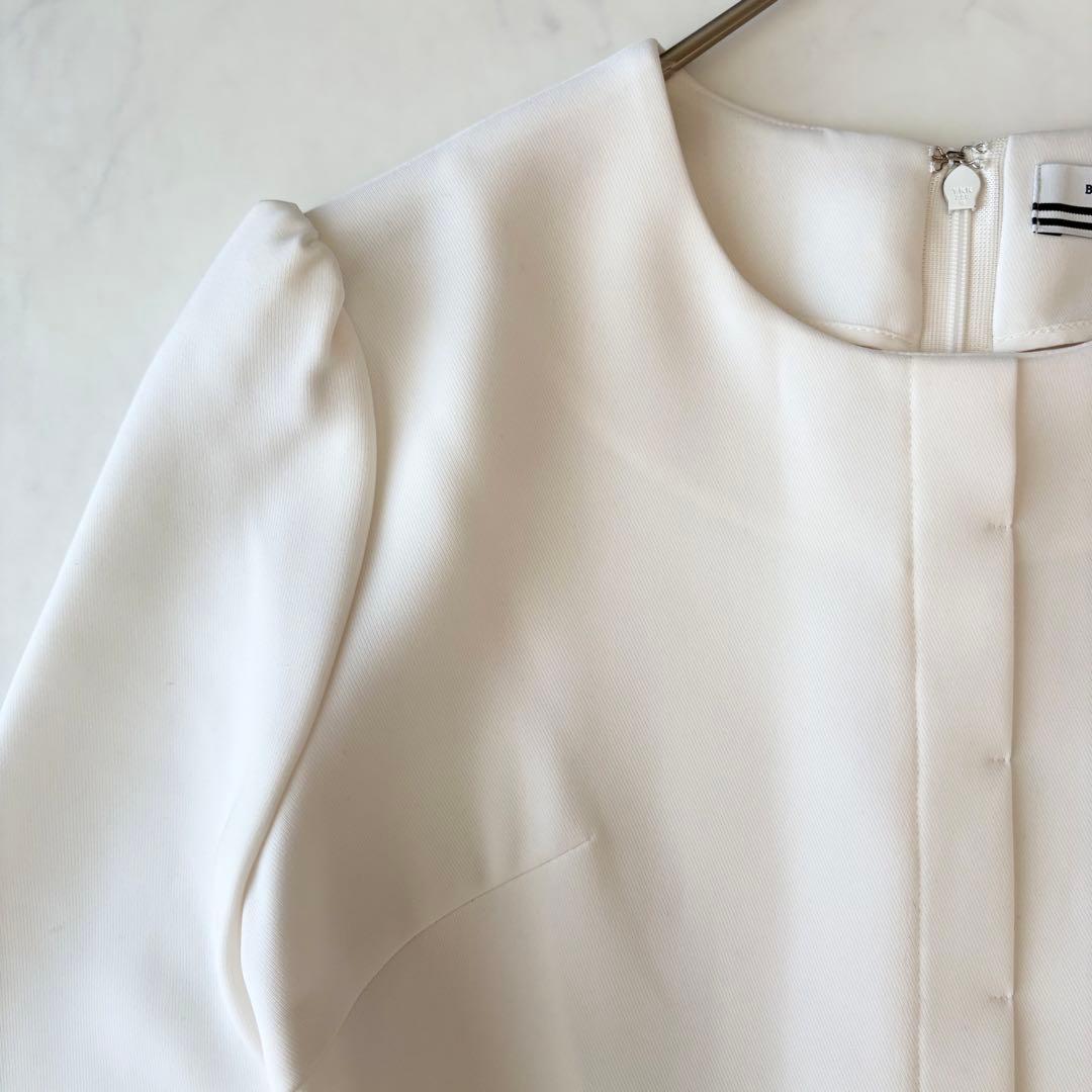 最終価格 ボーダーズアットバルコニー バイカラー ワンピース ホワイト ブラック