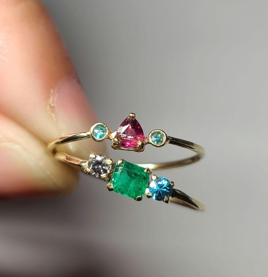 minはるビビッドレッドカラー★ブラジル産ルベライト★オーダー