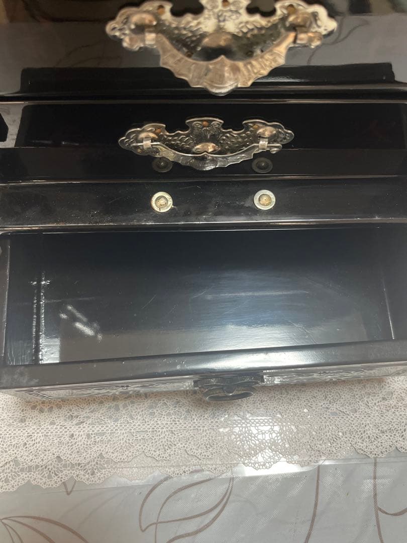 ■韓国伝統工芸品　螺鈿細工小物入れ 3段宝石箱