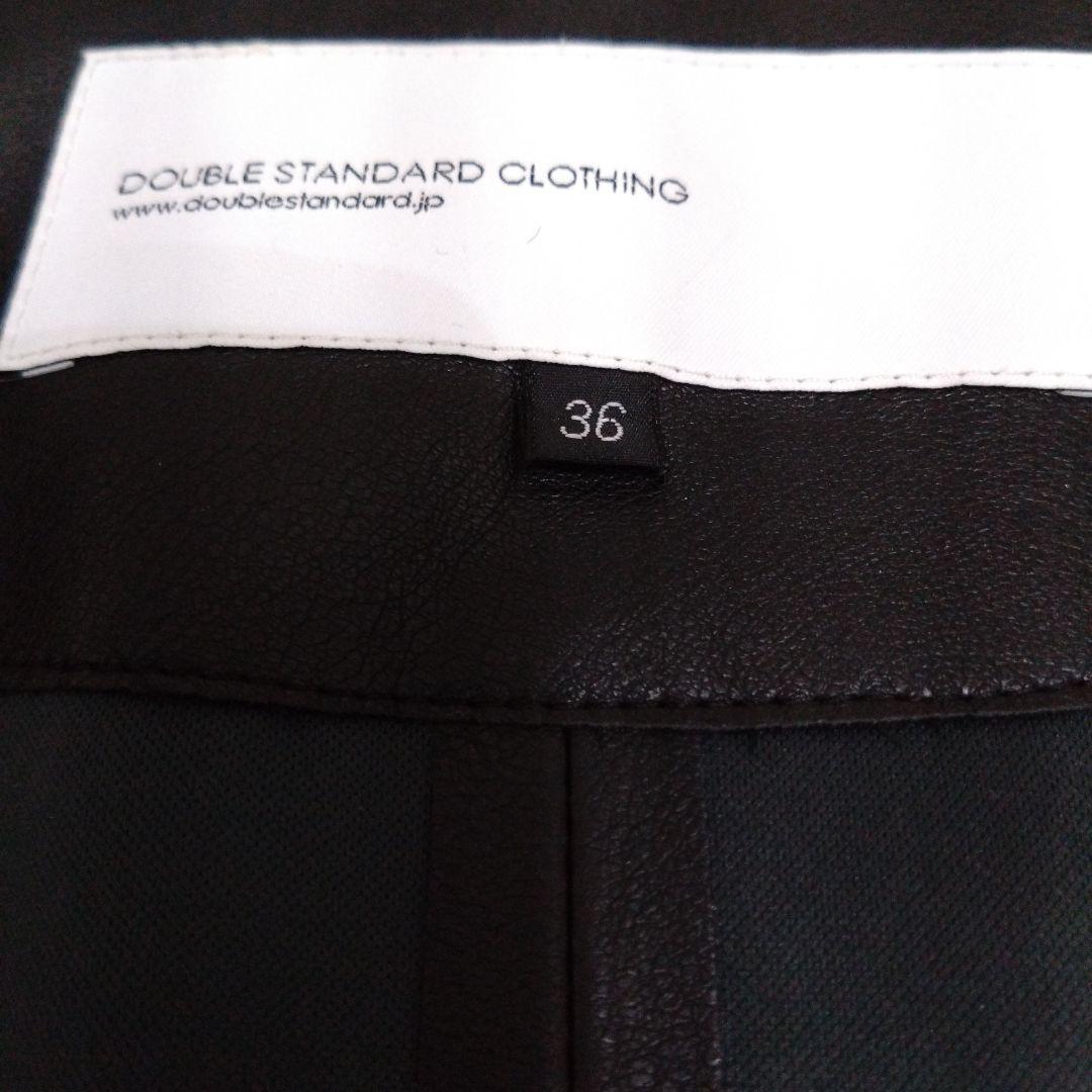 ダブルスタンダード 黒レザーシングルジャケット 36