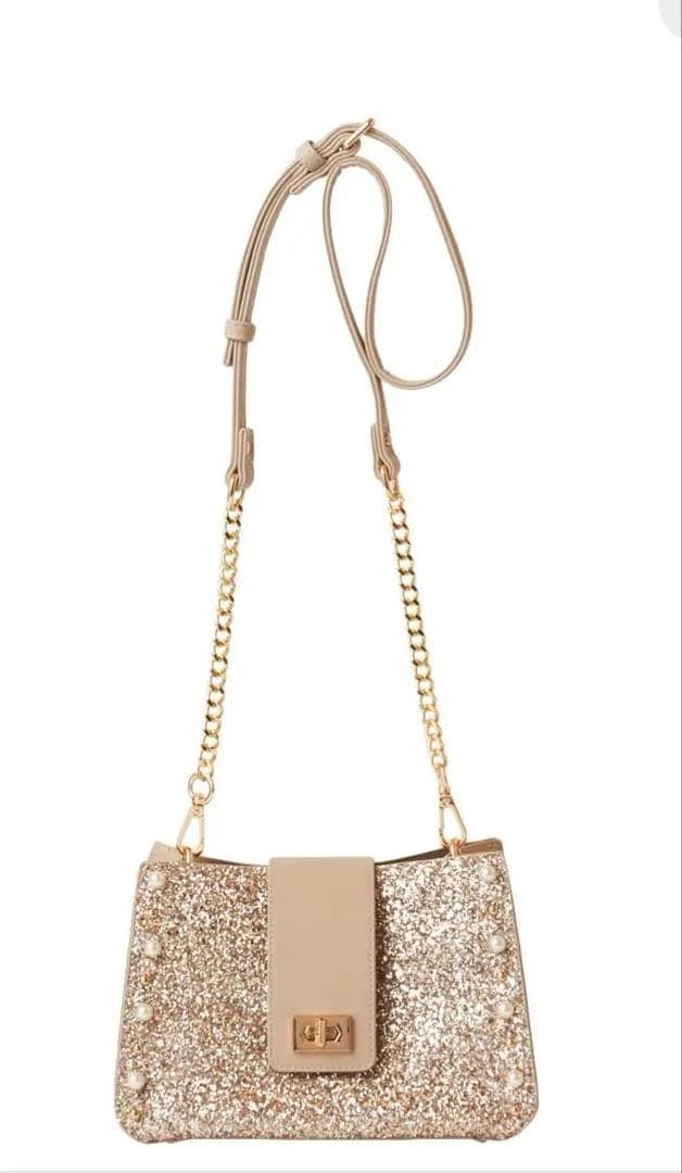 [美品] ダイアナ　キラキラグリッター バッグ