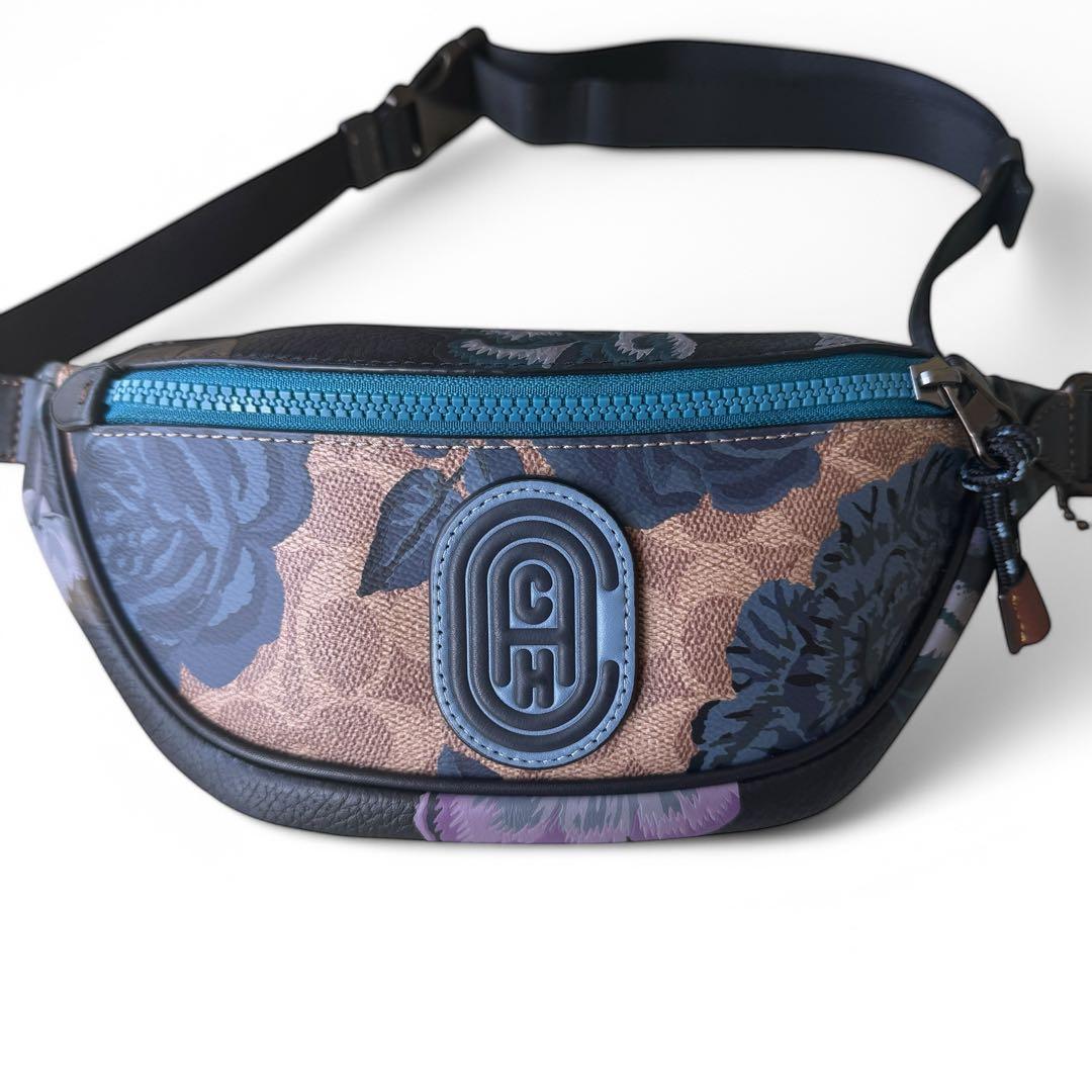 美品　COACH×カフェファセット　限定コラボ　ボディバッグ