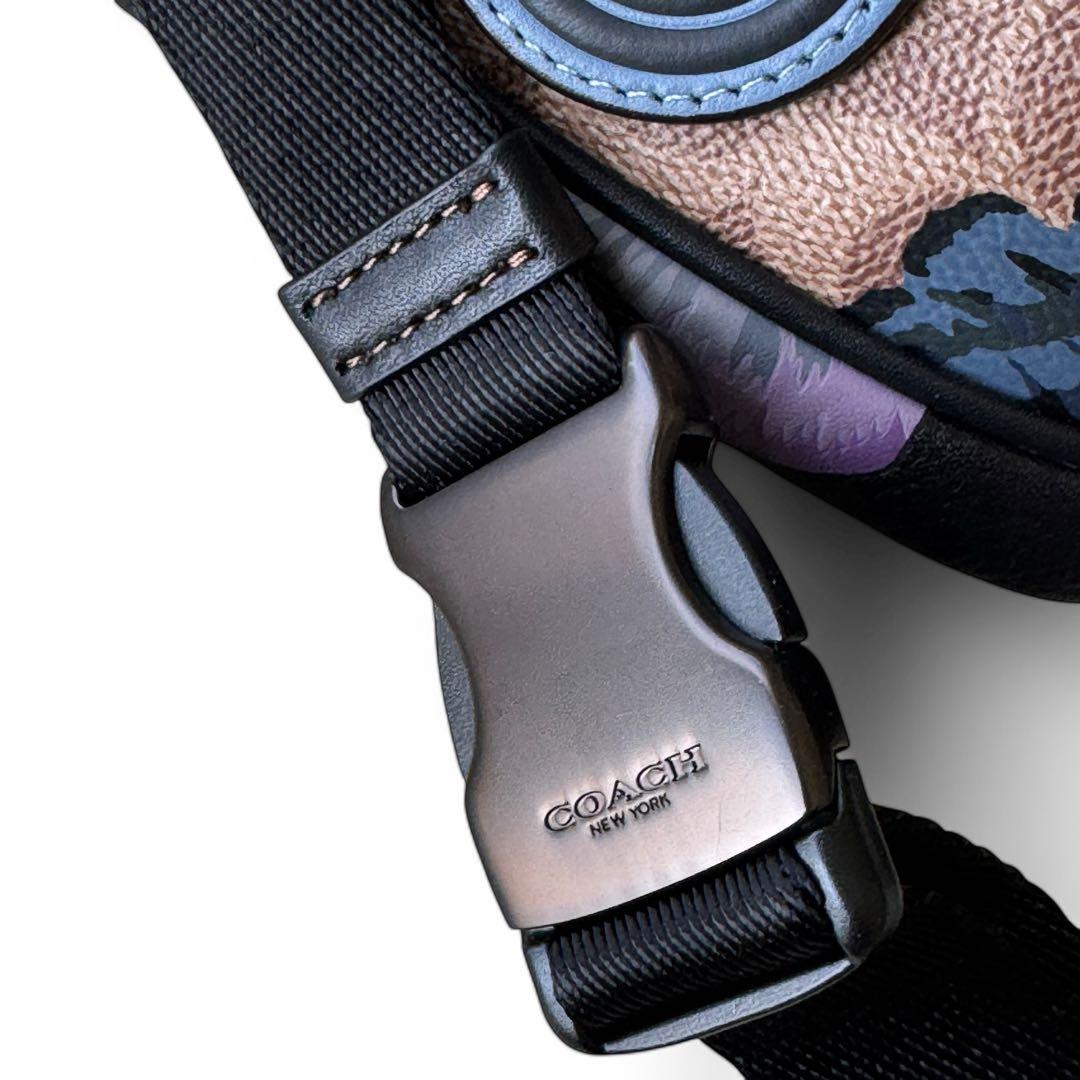 美品　COACH×カフェファセット　限定コラボ　ボディバッグ