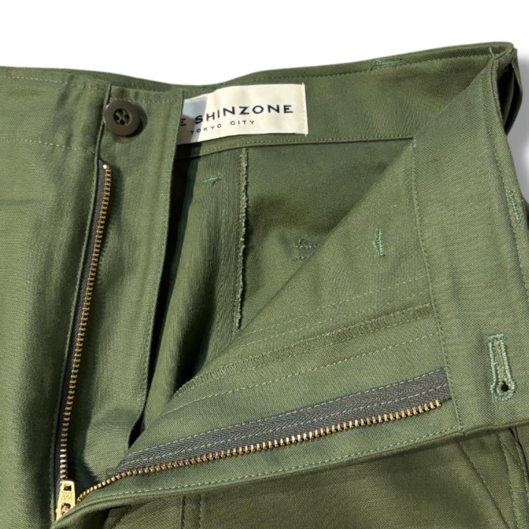 【試着のみ】シンゾーン　ベイカーパンツ　カーキ　32