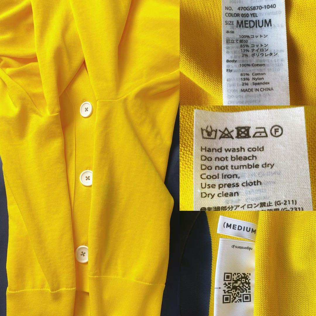 9値下げ中　23SS　ナゴンスタンス　カーブスリーブカーディガン ロゴ　M