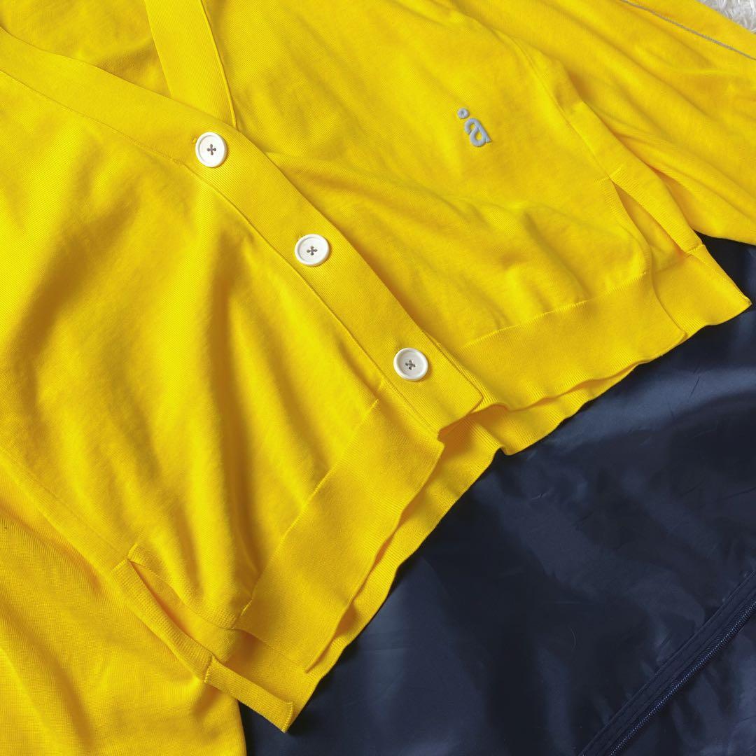 9値下げ中　23SS　ナゴンスタンス　カーブスリーブカーディガン ロゴ　M