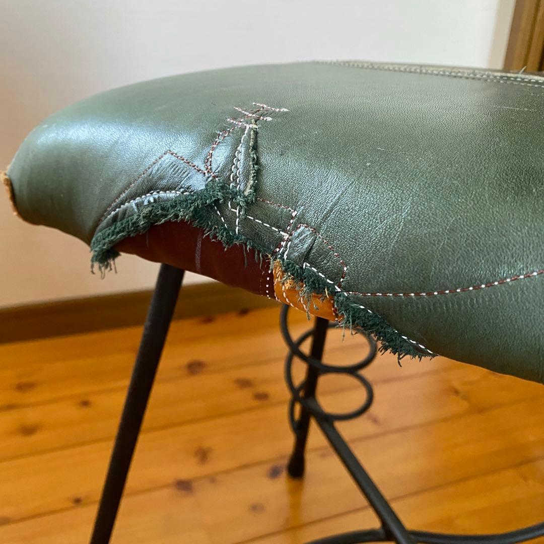 スツール KINTA STUDIO 曽田耕 アイアン レザー