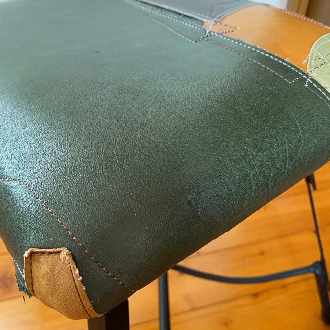 スツール KINTA STUDIO 曽田耕 アイアン レザー