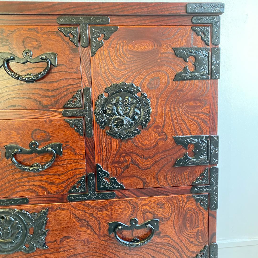 岩谷堂箪笥 チェスト 民芸家具 検査済証付き 和箪笥 民芸タンス 中古