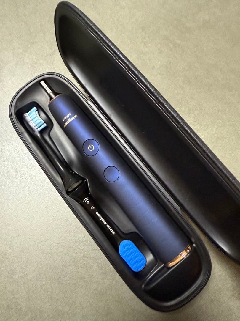 【未使用】Philips 電動歯ブラシ本体 ネイビー 充電ケース付き
