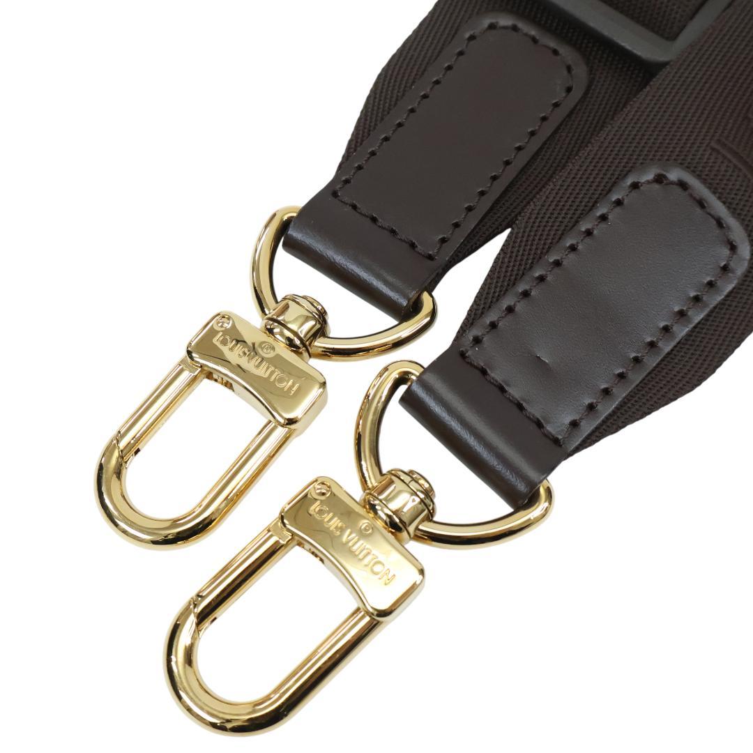 極美品 ルイヴィトン ロゴ ショルダーストラップ ナイロン ゴールド金具