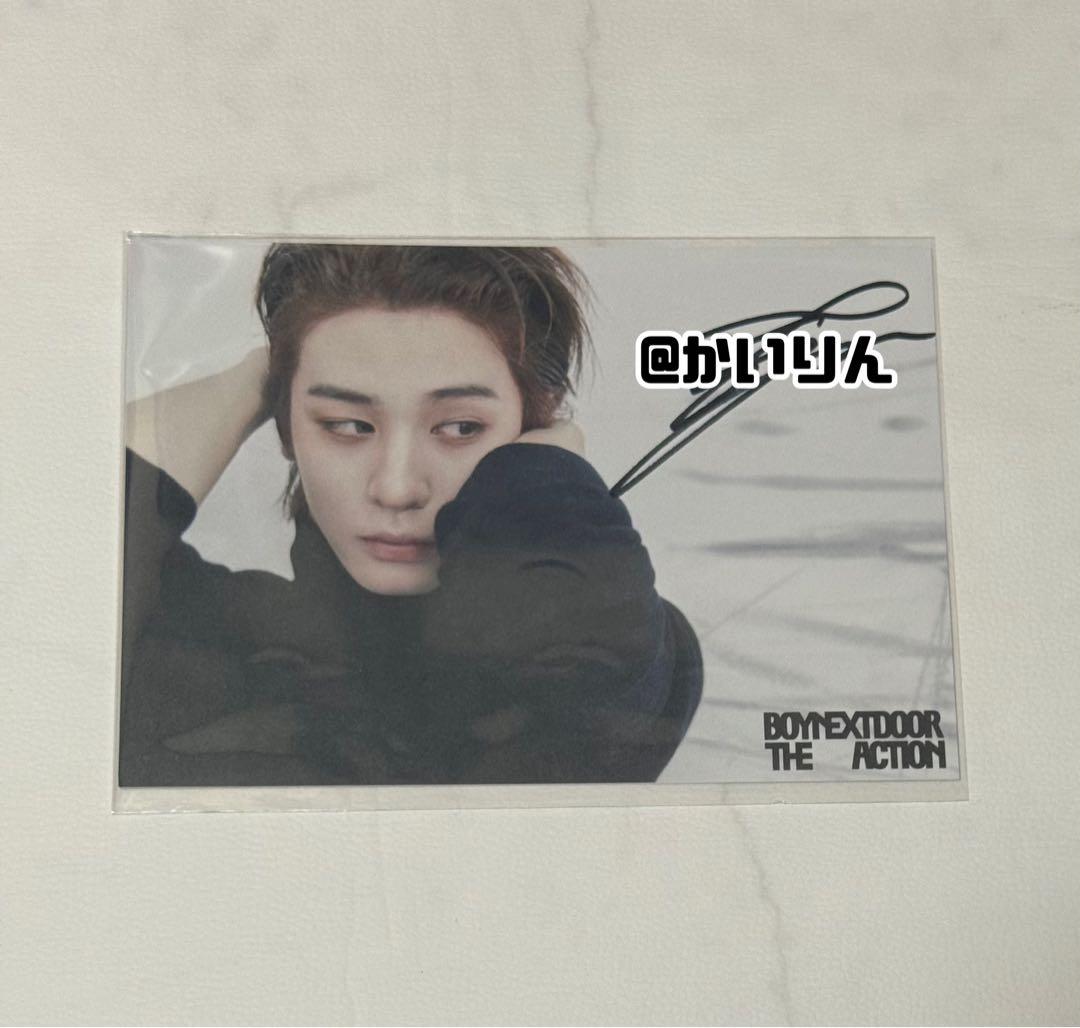 BOYNEXTDOOR The Action 直筆サイン LEEHAN