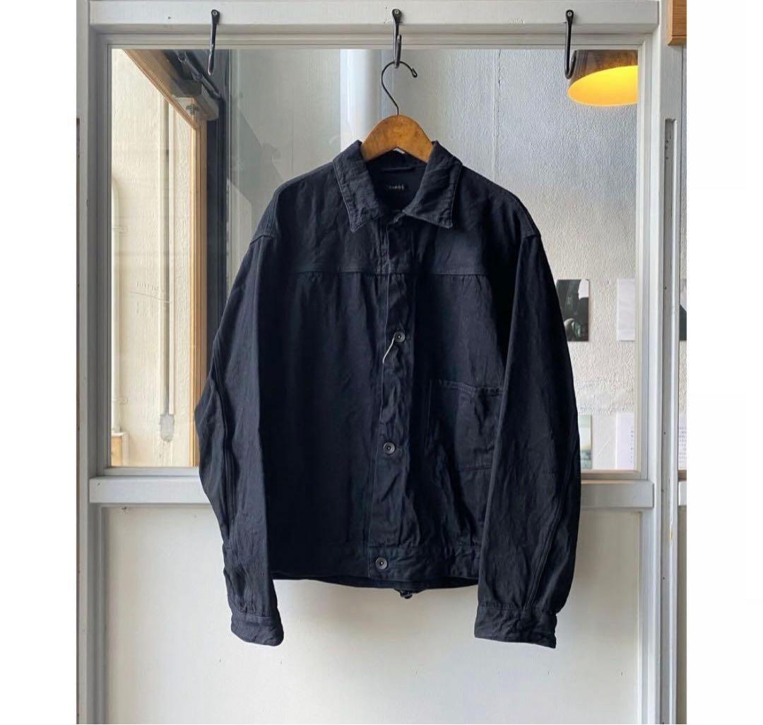 COMOLI　デニムジャケット　4 ブラック