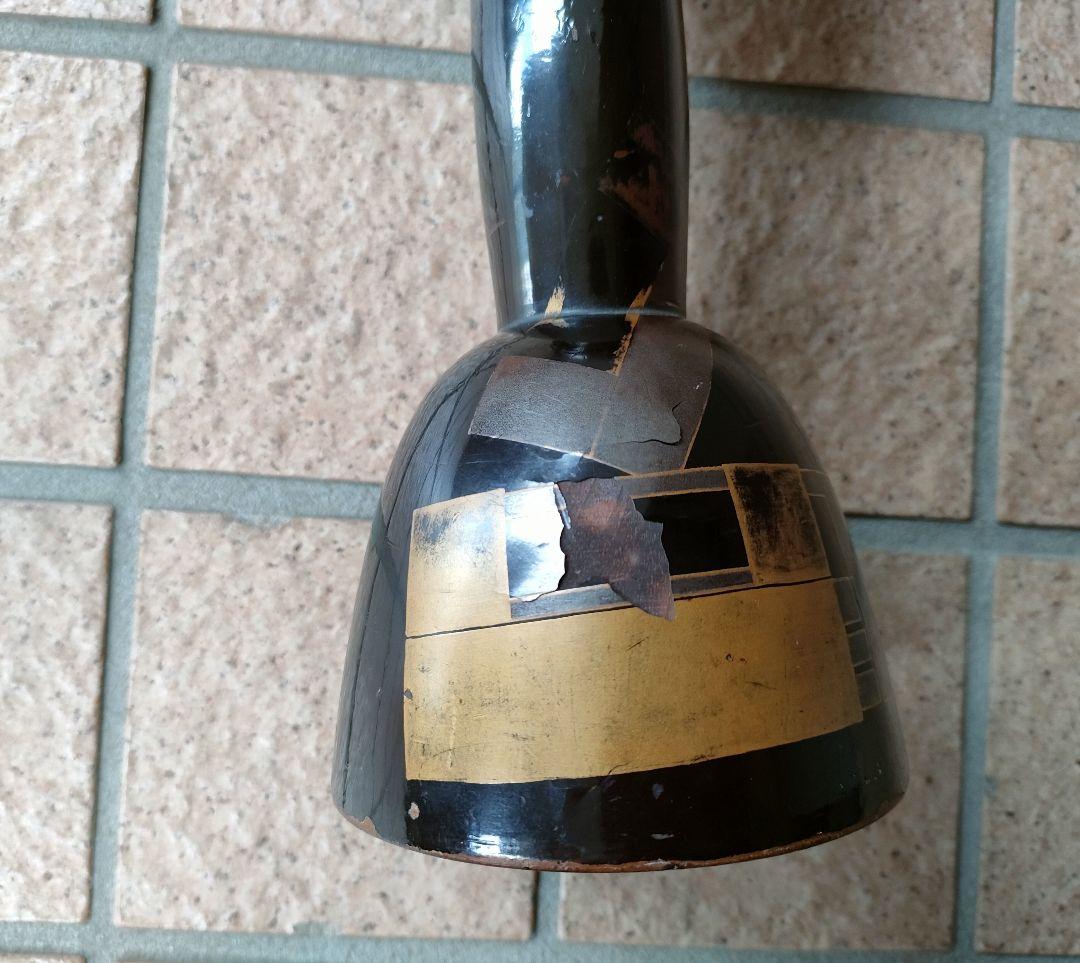 小鼓の胴 李朝錠前蒔絵 傷みあり