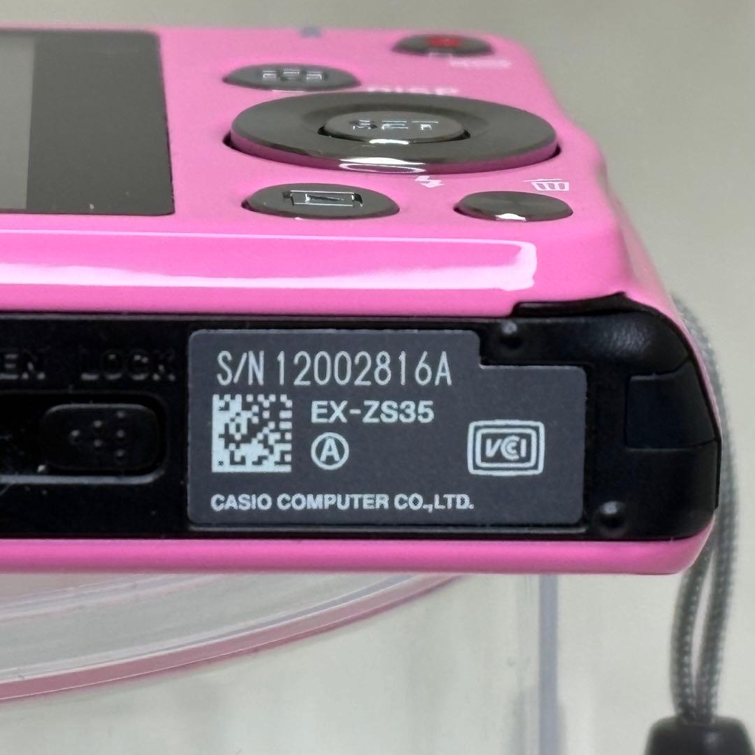 美品　CASIO カメラ　エクシリム　EX-ZS35 ピンク コンデジ　動作品
