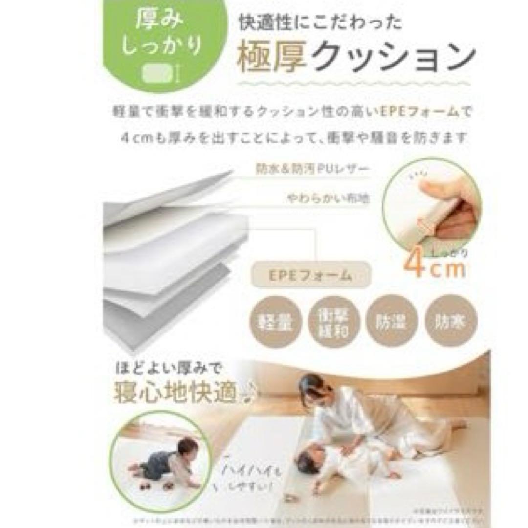 未使用）ケラッタ プレイマット 160×120cm ブルー×ホワイト