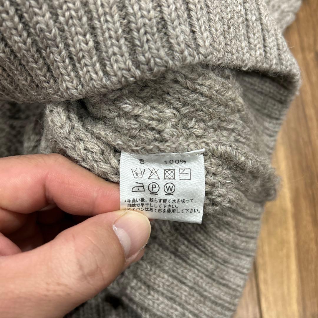 新品 定価27500円 ケリーウーレンミルズ ケーブルニット 40 ベージュ