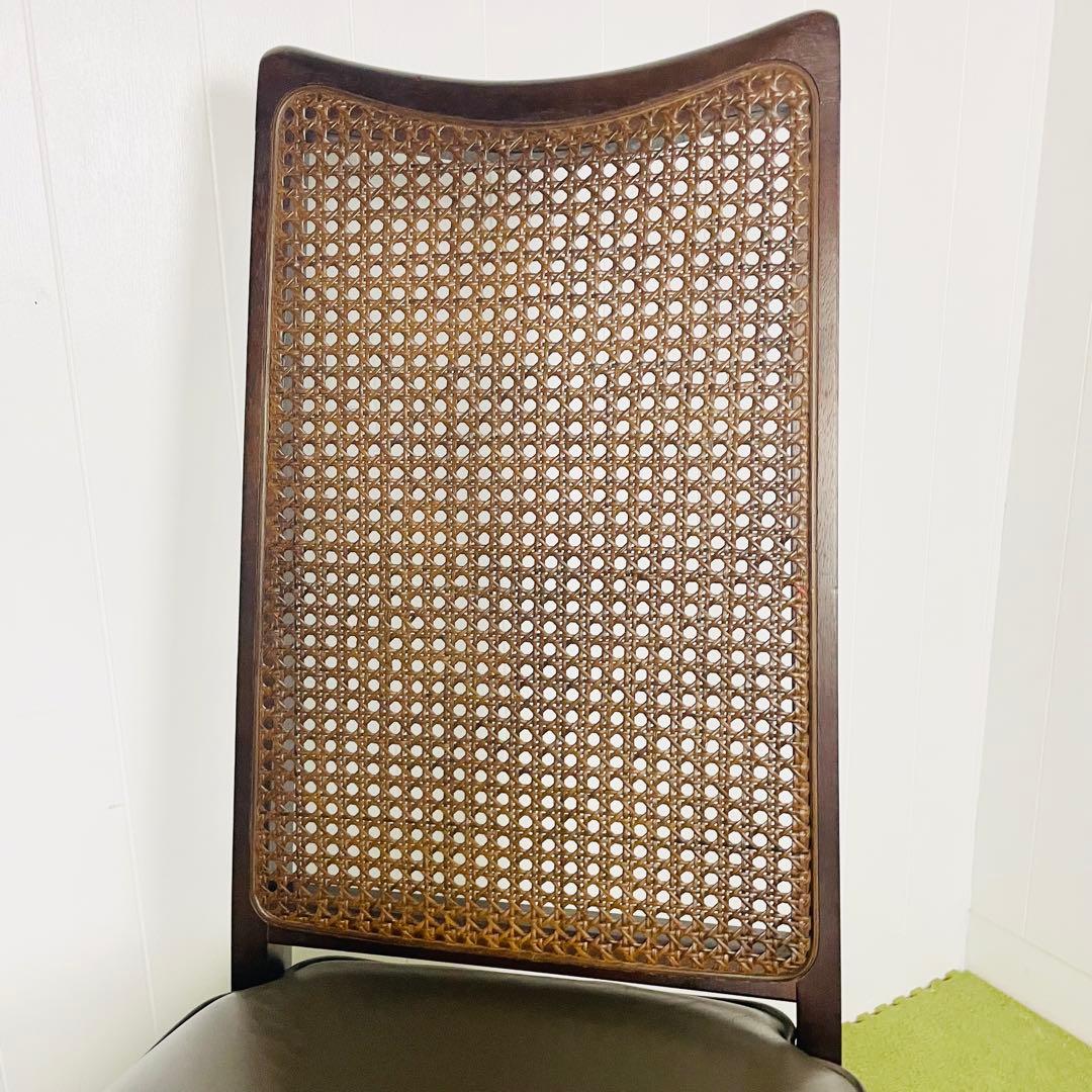 maruni マルニ ダイニングチェア ベルサイユ猫脚 籐 ハイバック④/④