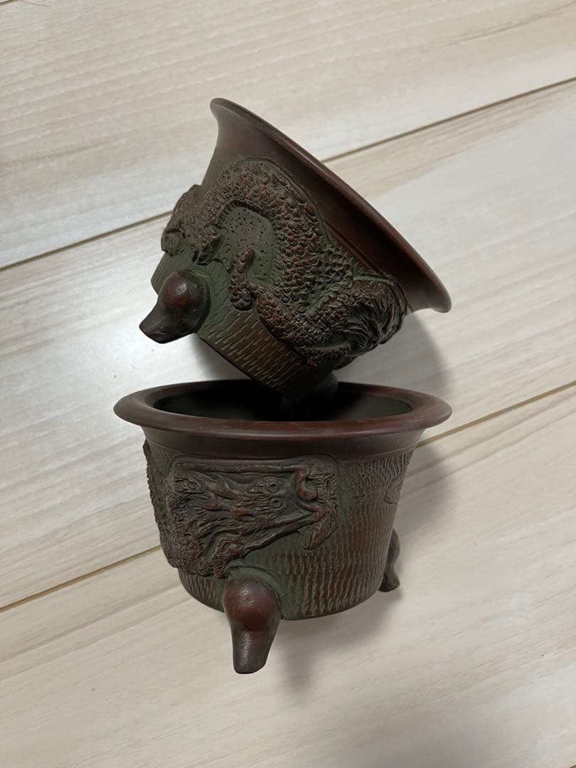 美芸鉢　懸崖鉢　和鉢　ミニ鉢　2点セット