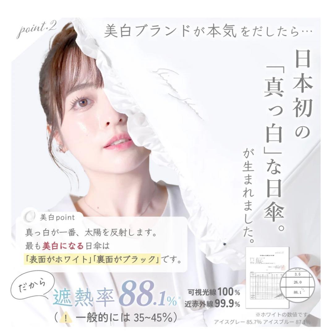 【折りたたみ】Sun Crush！UV parasol 〜風鈴草〜シロノサクラ