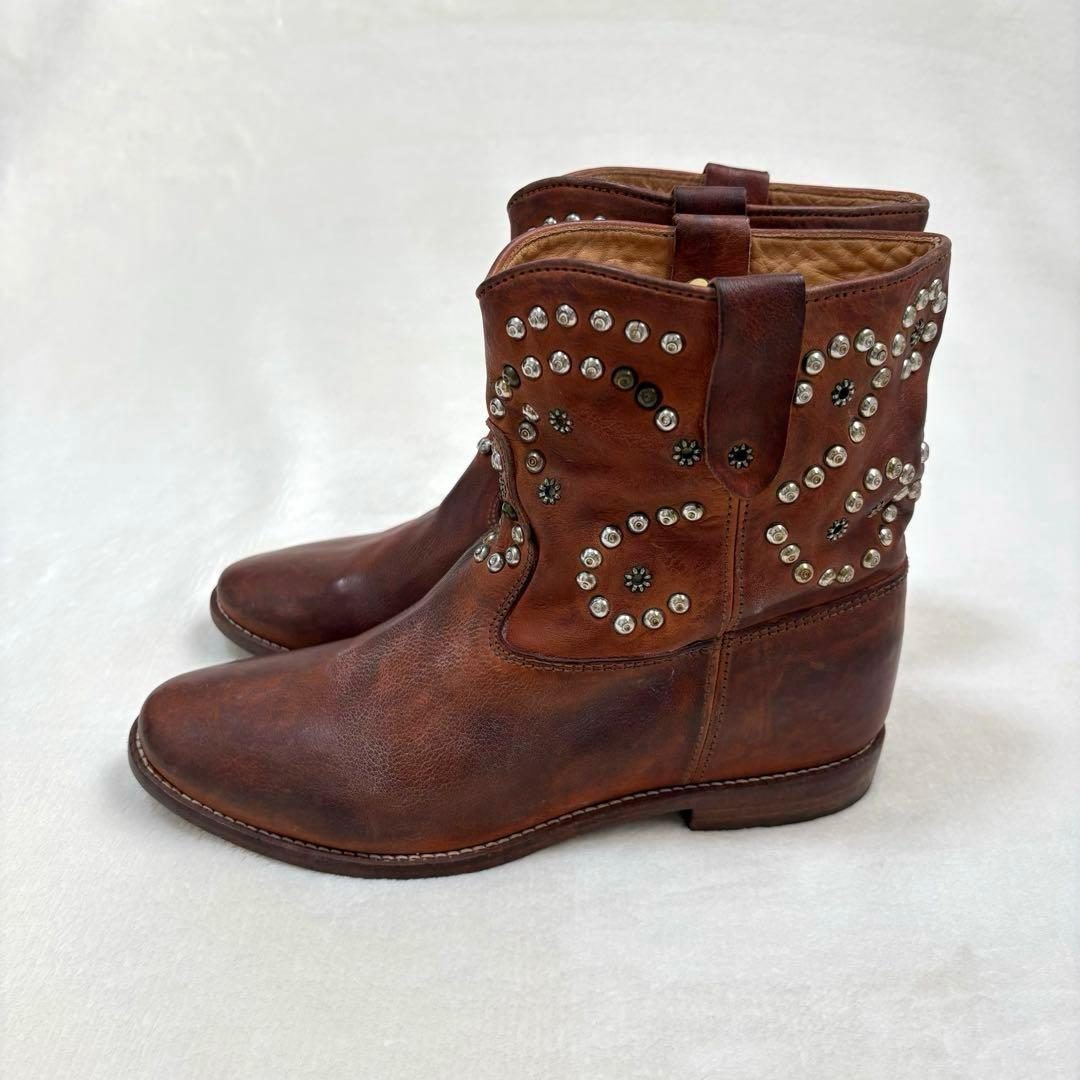 ISABEL MARANT ショートブーツ ウエスタン リペア済み 40