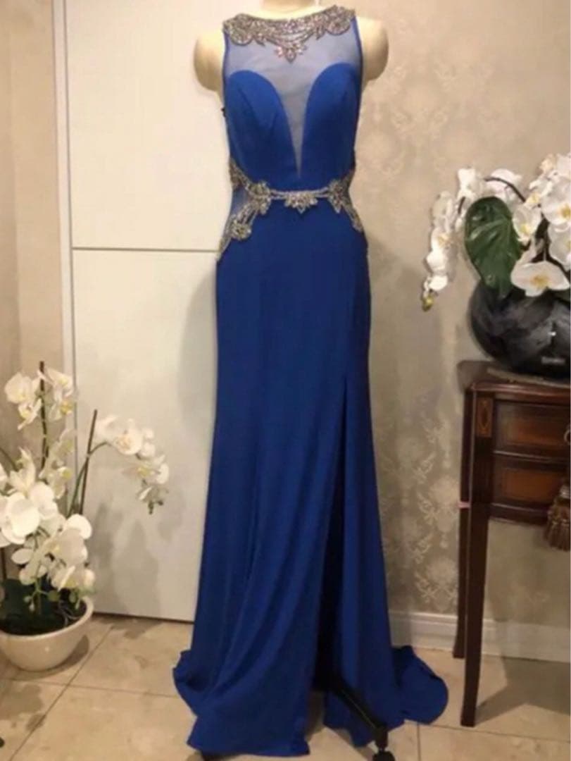 スリットタイトロングドレス　誕生パーティー　演奏会ステージキャバ嬢ナイトクラブ