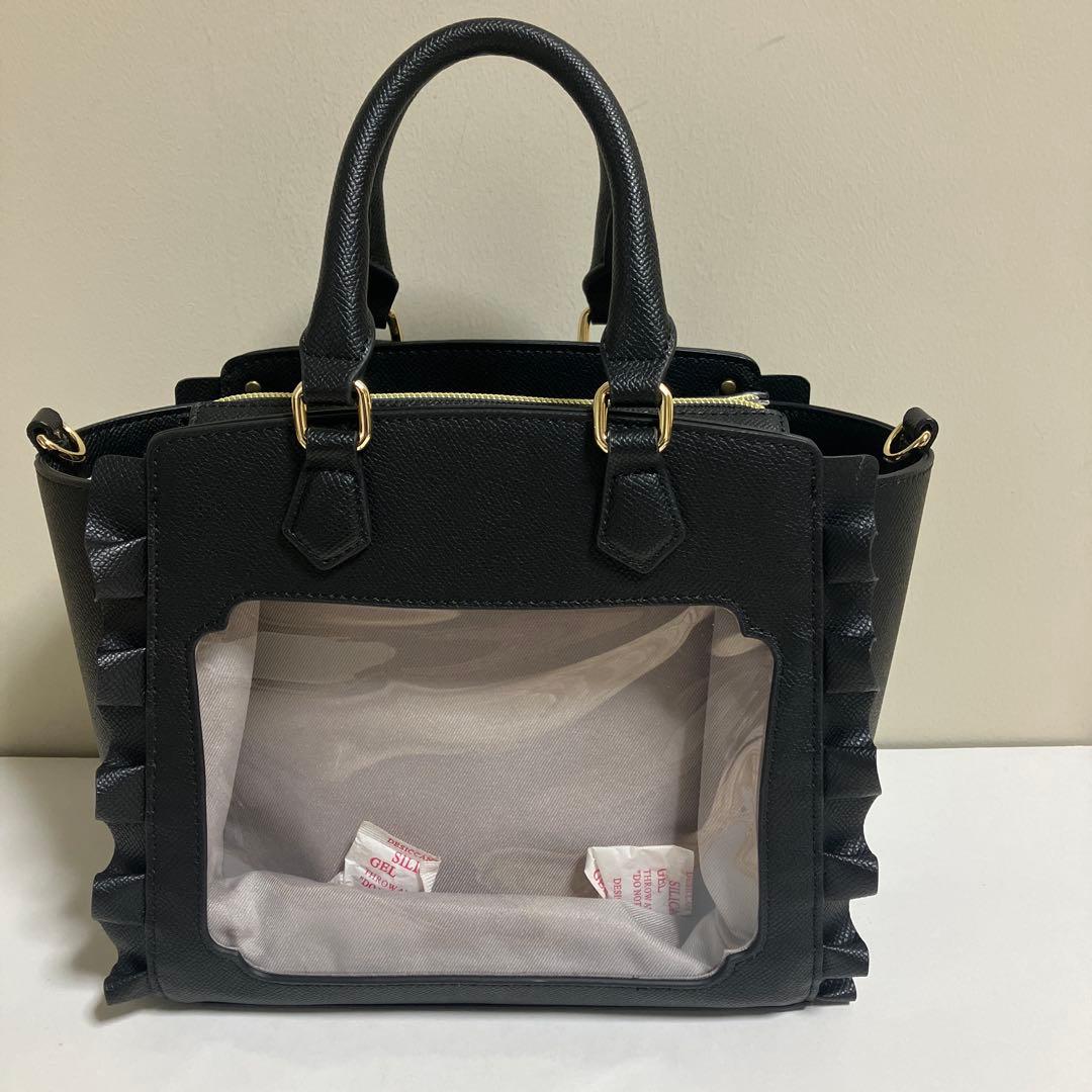 アンドチュエット 推し事バッグ ぬいぐるみバッグ　ブラック