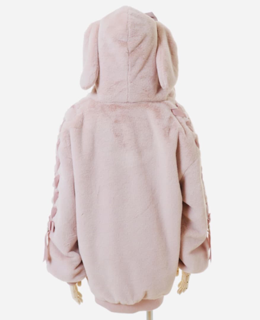 LIZLISA ♡ うさみみフードファーブルゾン