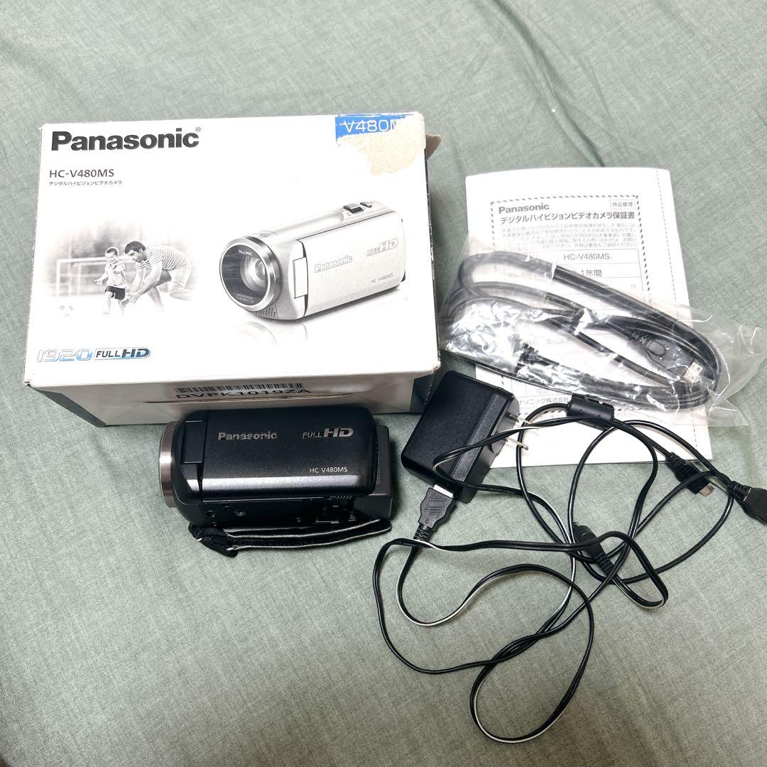 【美品】Panasonic HC-V480MS-K ビデオカメラ ブラック
