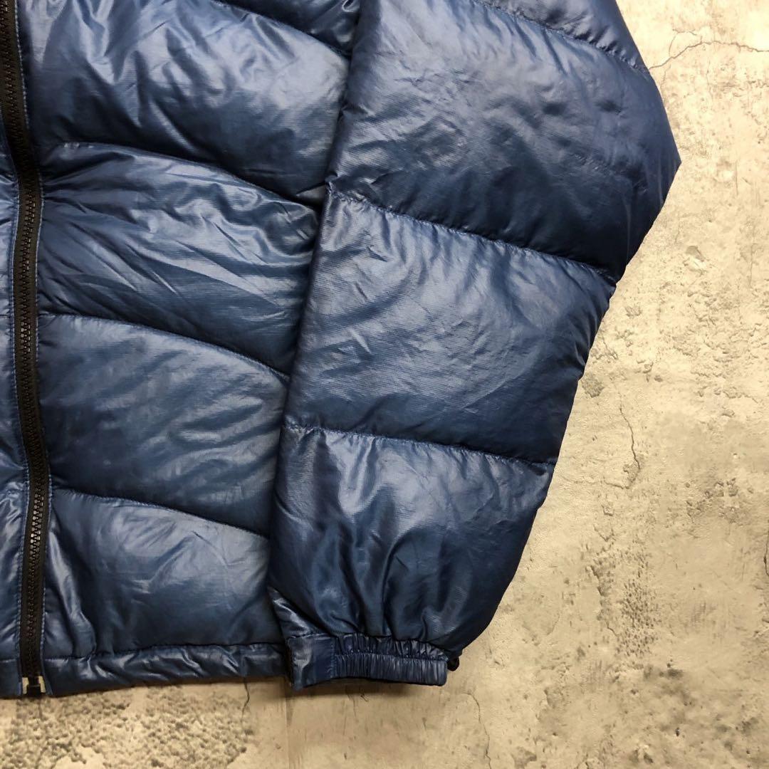 サミットシリーズ　刺繍　M ブルー　ヌプシ　ザノースフェイス　ダウンジャケット