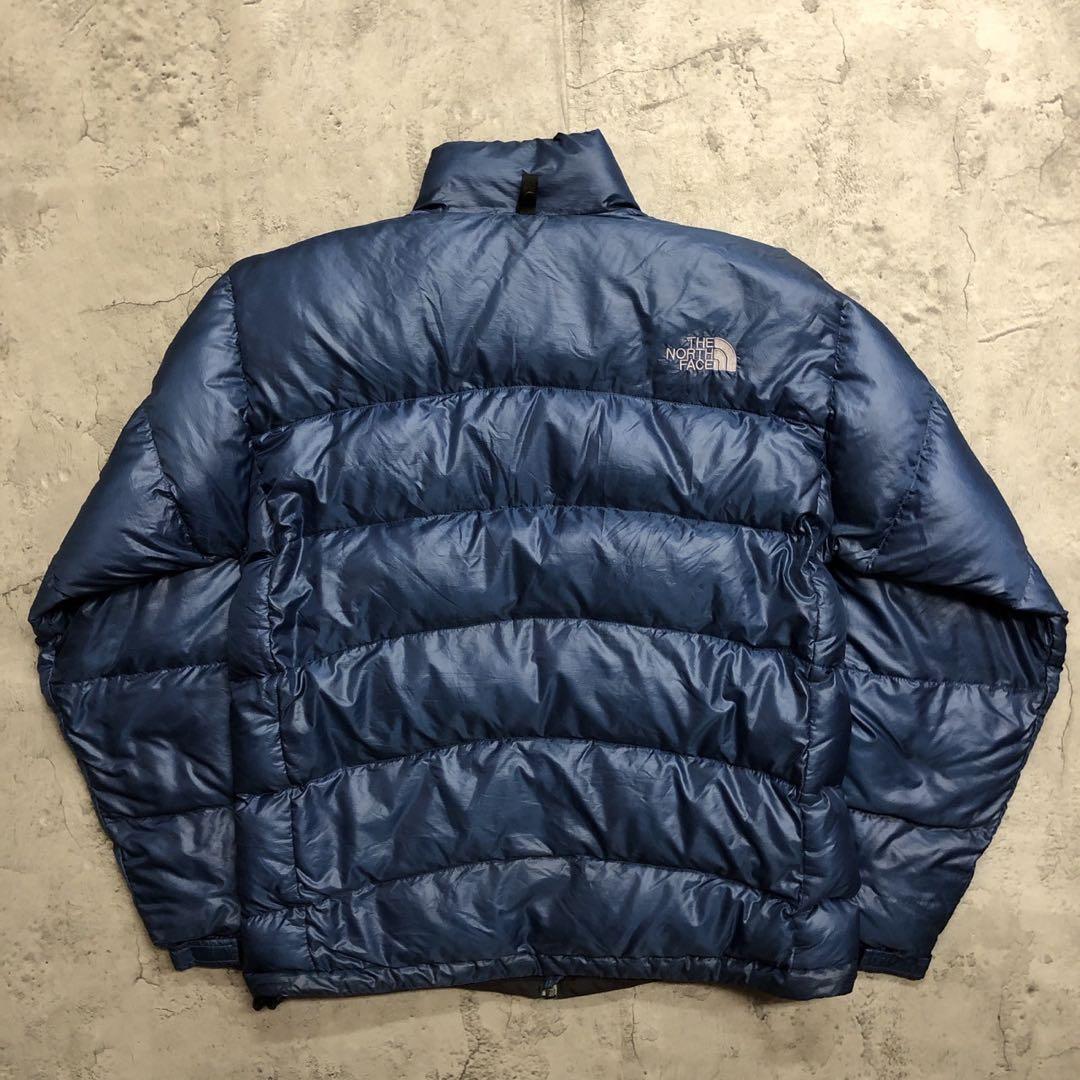 サミットシリーズ　刺繍　M ブルー　ヌプシ　ザノースフェイス　ダウンジャケット